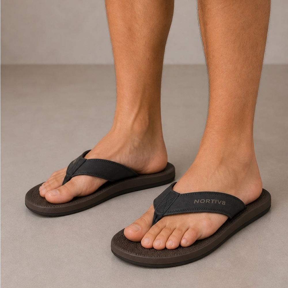 NORTIV 8 Men's Flip Flops Thong Sandals Comfortable Size 13 NEW #V-13